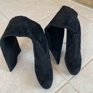 Stuart Weitzman black suede boots